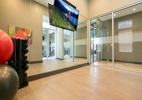 yoga and flex studio at Retreat Westminster Center apartments