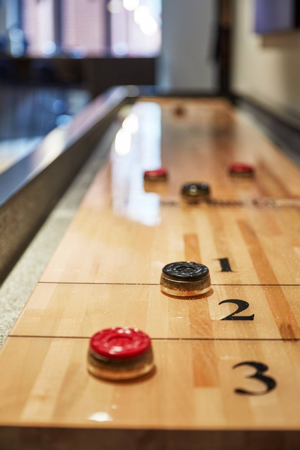 a shuffleboard