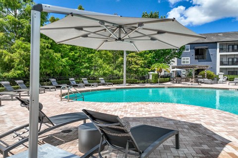 a pool at Verano apartments