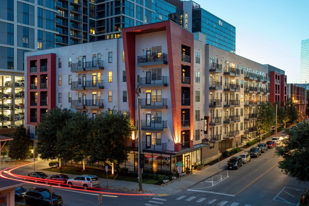 Apartment Building Exterior at Artisan on 18th, Nashville, TN