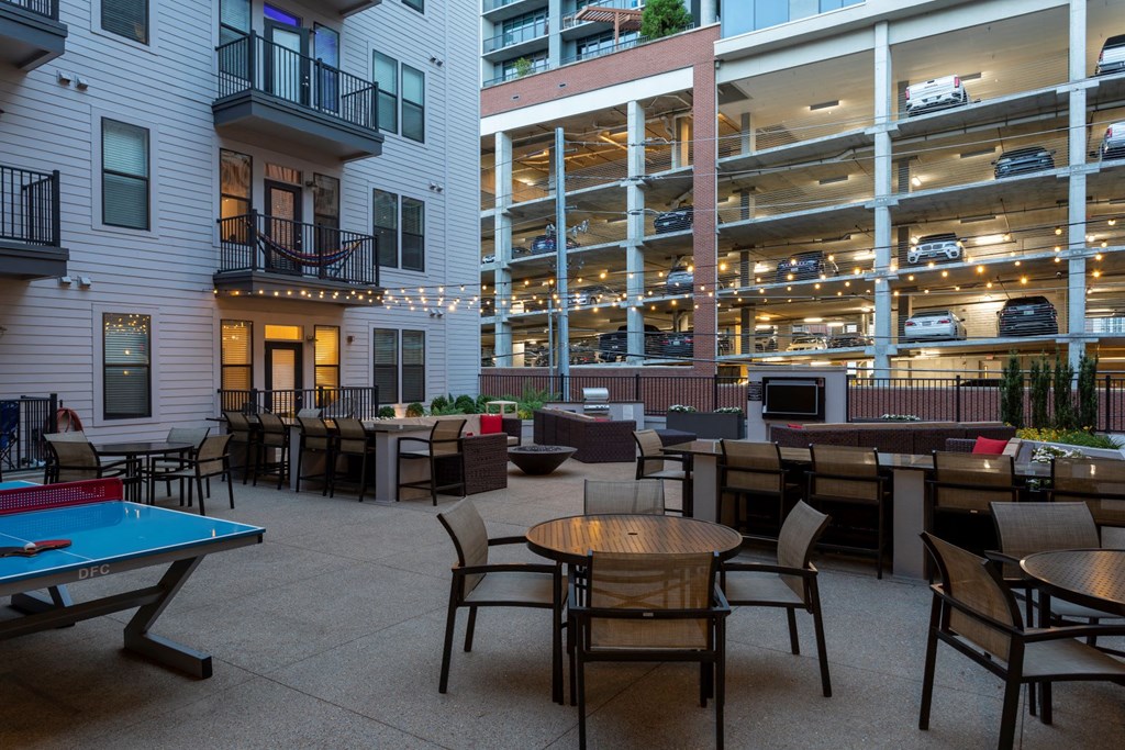 Outdoor Grill With Intimate Seating Area at Artisan on 18th, Nashville, TN
