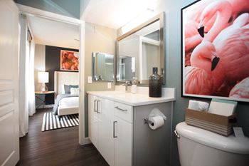 Bathrooms with Relaxing, Opulent Garden Tubs at The Sophia at Abacoa, Jupiter