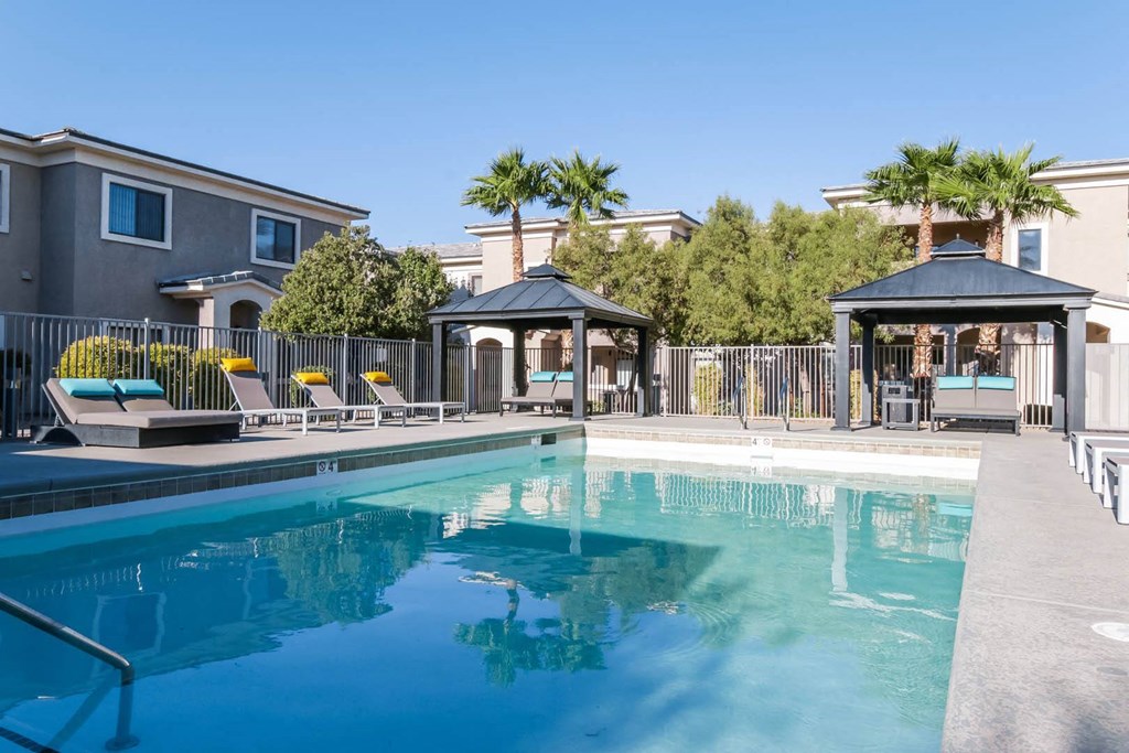 South Blvd apartments in Las Vegas resort-inspired swimming pool