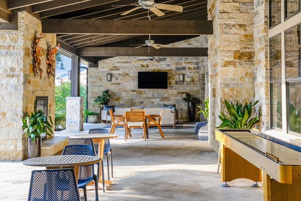 Terrastone Travesia apartments outdoor living area