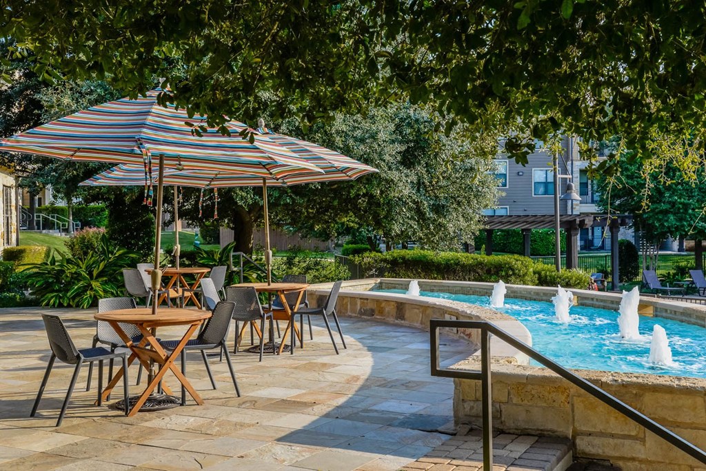 Terrastone Travesia apartments poolside al fresco dining