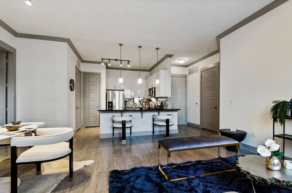 Lighting inside at Reveal at Bayside, Rowlett, TX