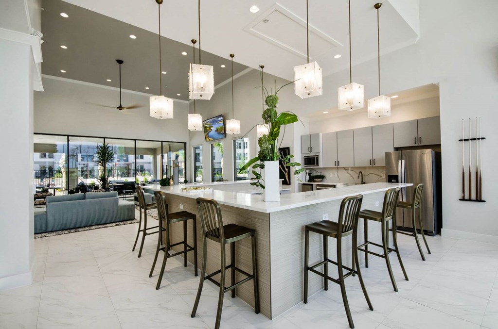 Dining table at Reveal at Bayside, Rowlett, TX, 75088