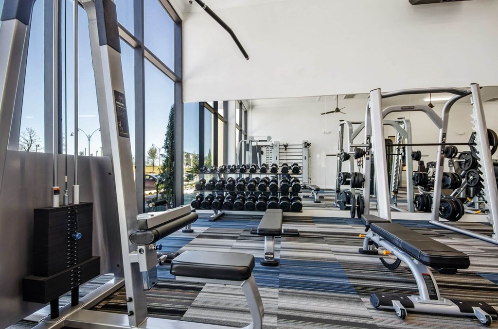Fitness center3 at Reveal at Bayside, Rowlett, Texas