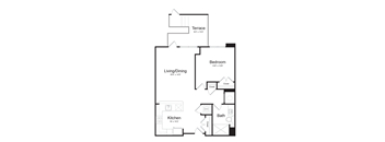 a floor plan of a bedroom floor plan