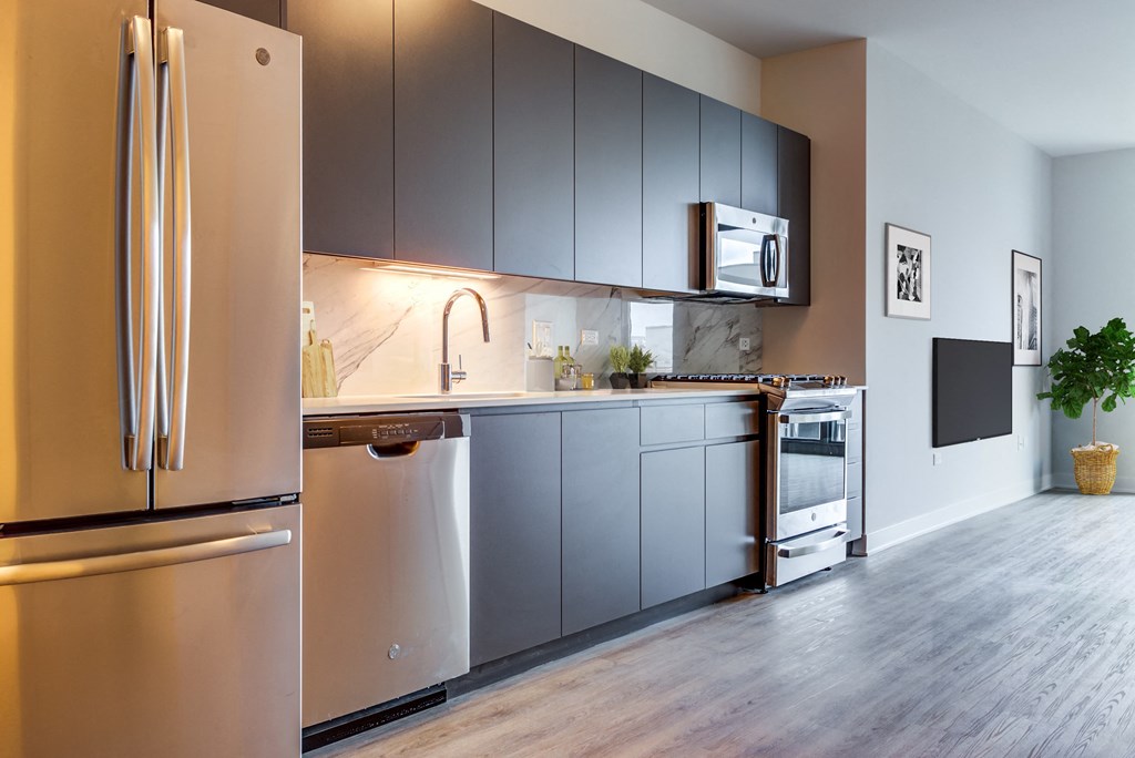 Westerly Luxury River West Apartments - Studio Kitchen
