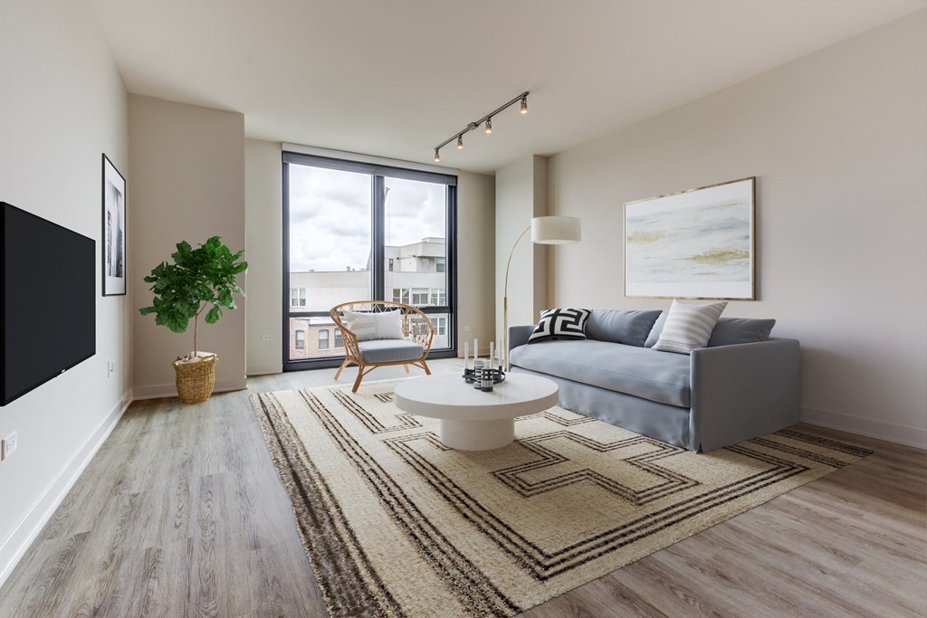 Westerly Luxury River West Apartments - Westerly Living Room