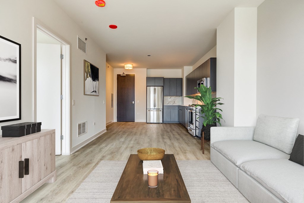 Westerly Luxury River West Apartments - Westerly Living Room and Kitchen