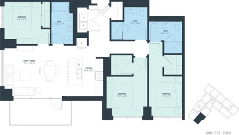 740 North Aberdeen St. Studio-3 Beds Apartment for Rent - Photo Gallery 77