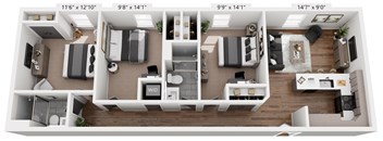 3 bed 2 bath C at The Avenue Lofts Golden Apartments, Golden 80401
