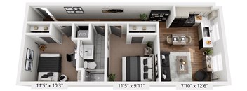 2 bed 1 bath C at The Avenue Lofts Golden Apartments, Golden 80401