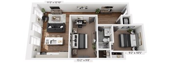 2 bed 1 bath D at The Avenue Lofts Golden Apartments, Colorado