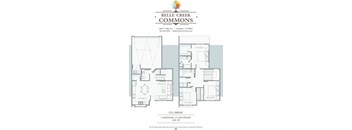 Columbine Floorplan with 1534 square feet at Belle Creek Commons, Colorado