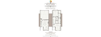 Larkspur Floorplan with 1276 square feet at Belle Creek Commons, Henderson
