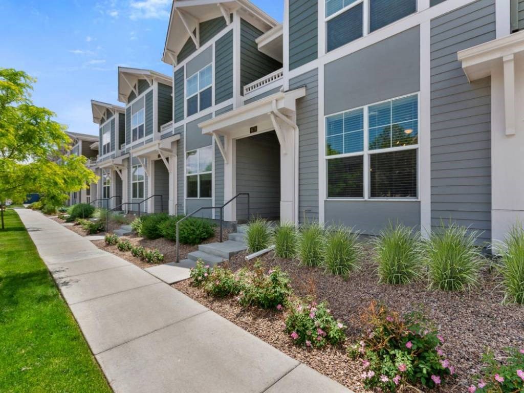 Safe Walking Paths In Courtyard at Belle Creek Commons, Henderson, Colorado
