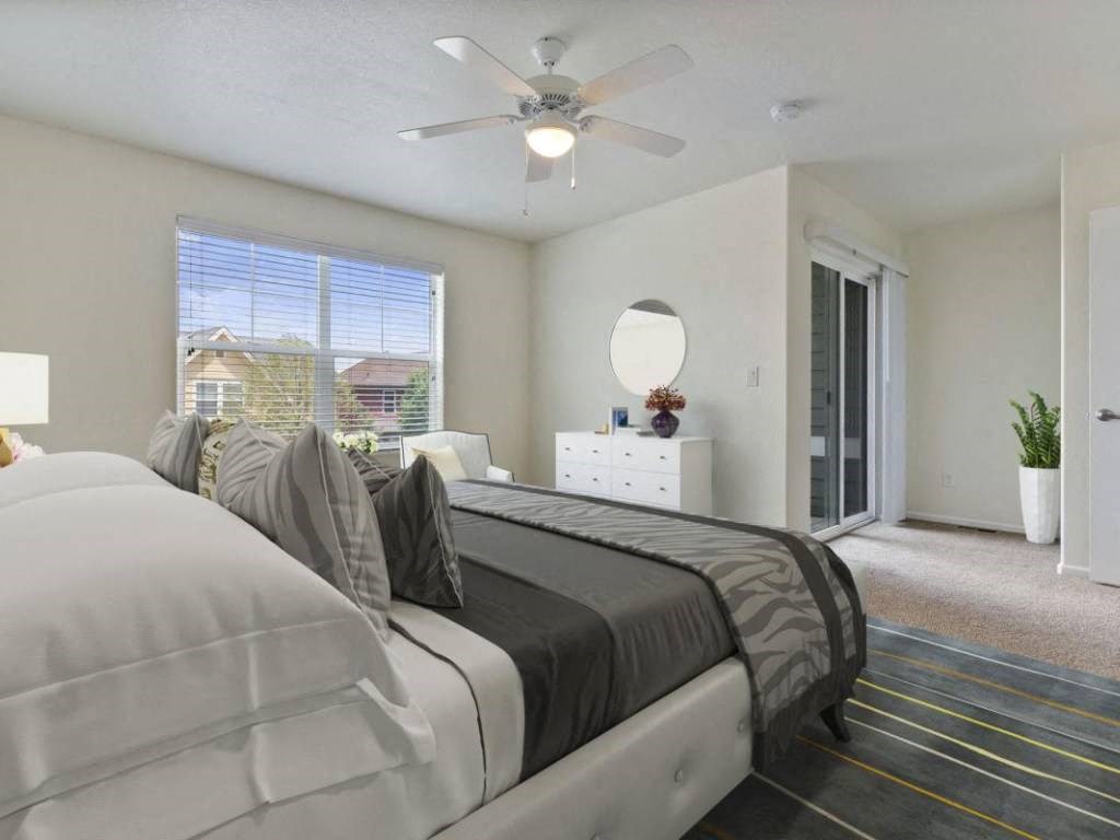 Large Comfortable Bedrooms at Belle Creek Commons, Henderson, CO, 80640