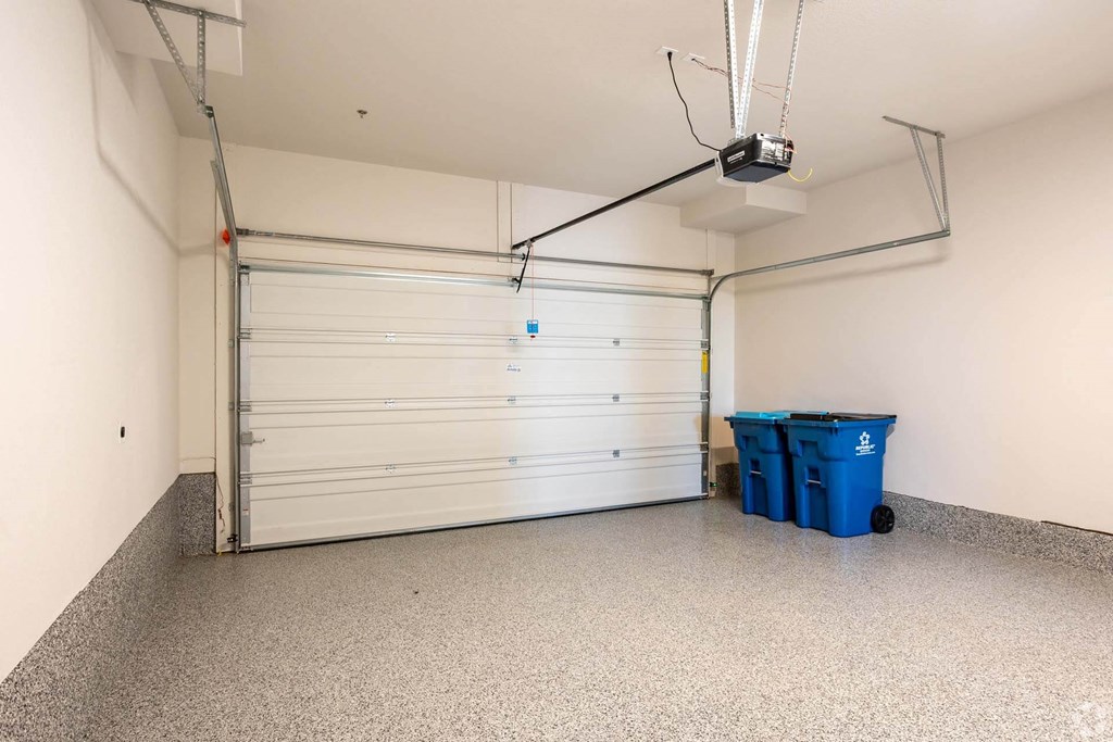interior of garage at Palisade Park Townhomes, Broomfield, Colorado, 80023