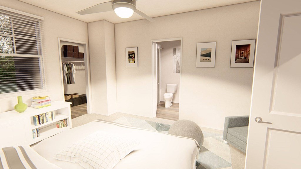 a rendering of a bedroom at Brownstones at Palisade Park Townhomes, Colorado