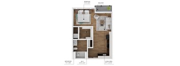 Studio + Balcony