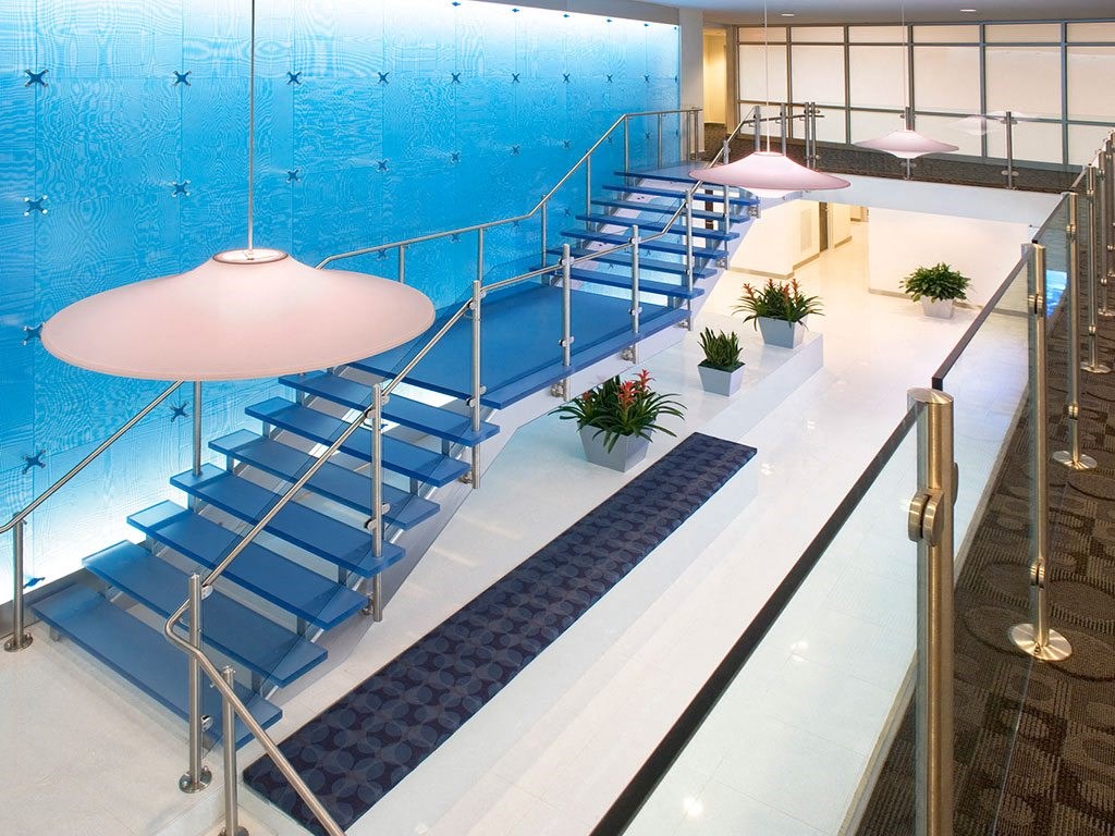 Atrium Stairs at Highland Park at Columbia Heights Metro, Washington, DC