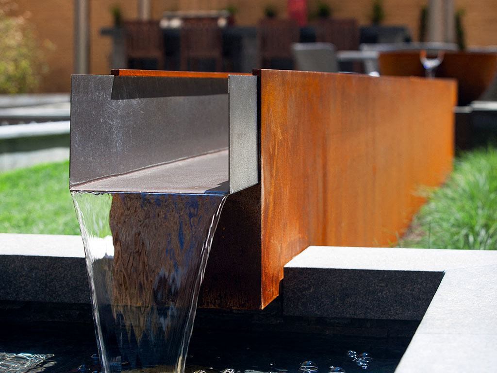 Water Feature in Courtyard at Highland Park at Columbia Heights Metro, Washington, DC