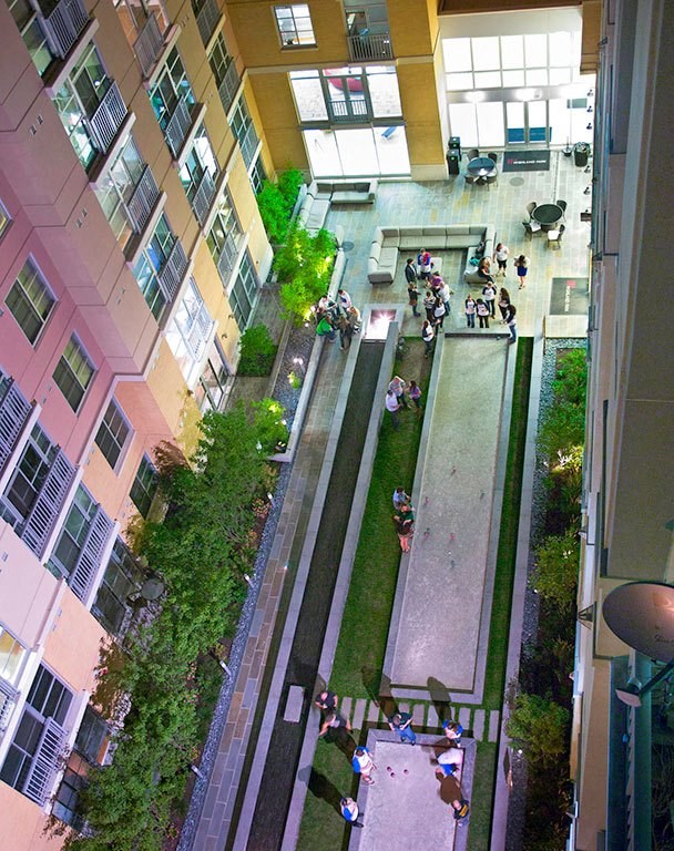 Aerial Exterior View at Highland Park at Columbia Heights Metro, Washington, DC, 20010