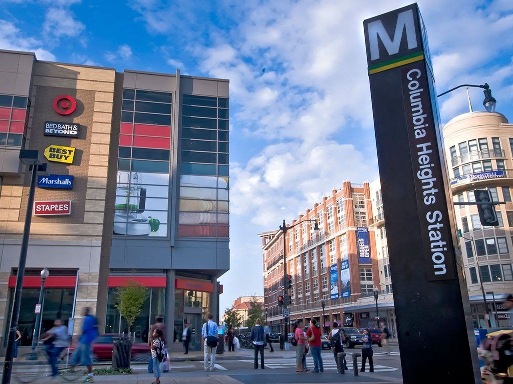 Metro Station at Highland Park at Columbia Heights Metro, Washington, DC, 20010