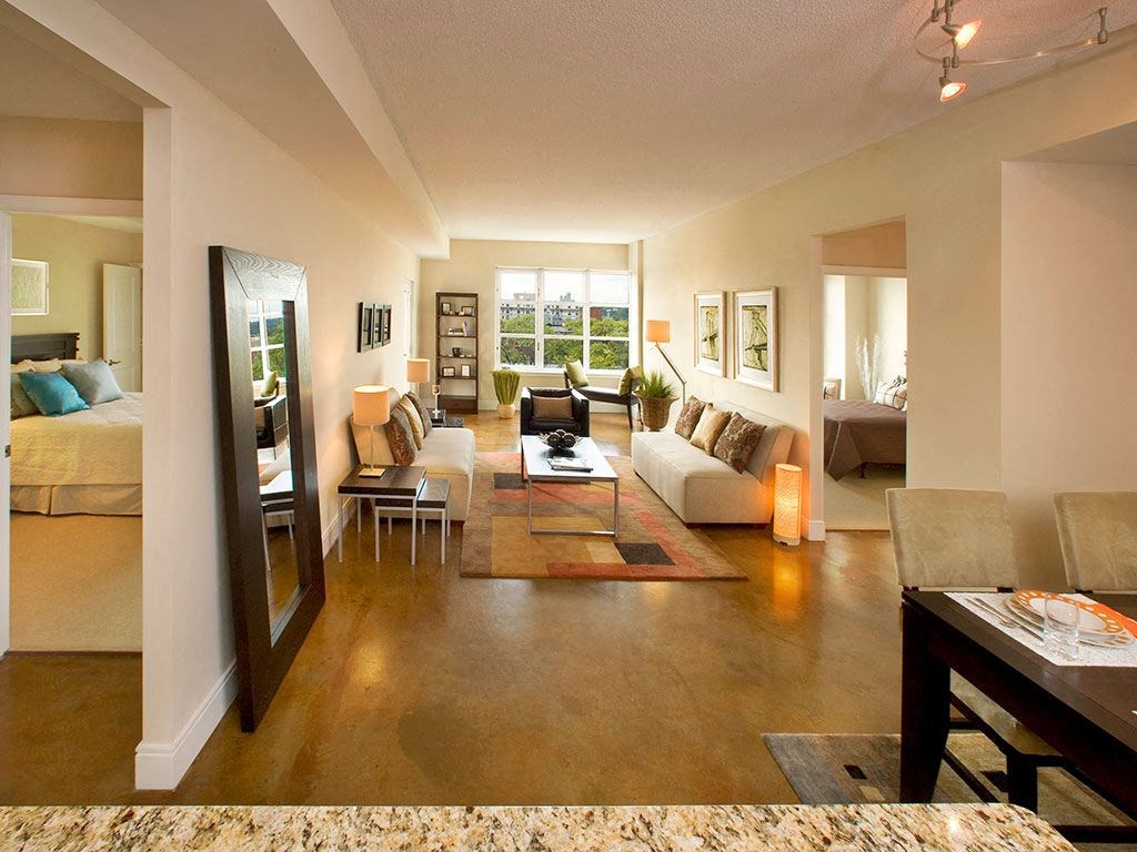 Spacious Living Room at Highland Park at Columbia Heights Metro, Washington