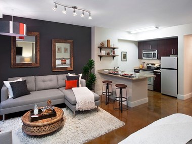 Living Room Come Kitchen View Living Room Come Kitchen View at Highland Park at Columbia Heights Metro, Washington, 20010