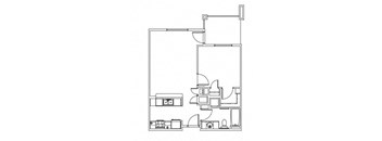 one bedroom floor plan