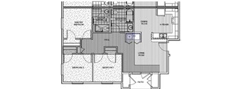 3 Bed 2 bath Floor Plan