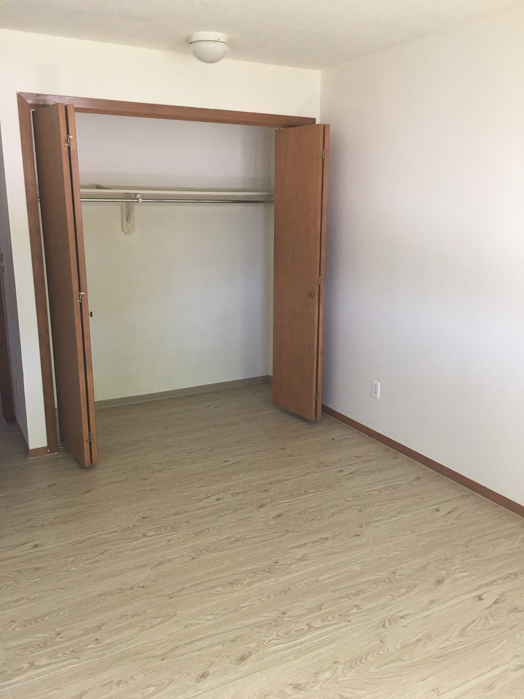 Image of closet with hanger racks