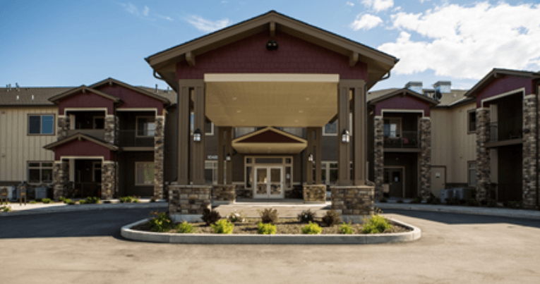 an image of Vineyard at Eagle Promenade main entrance with landscaping
