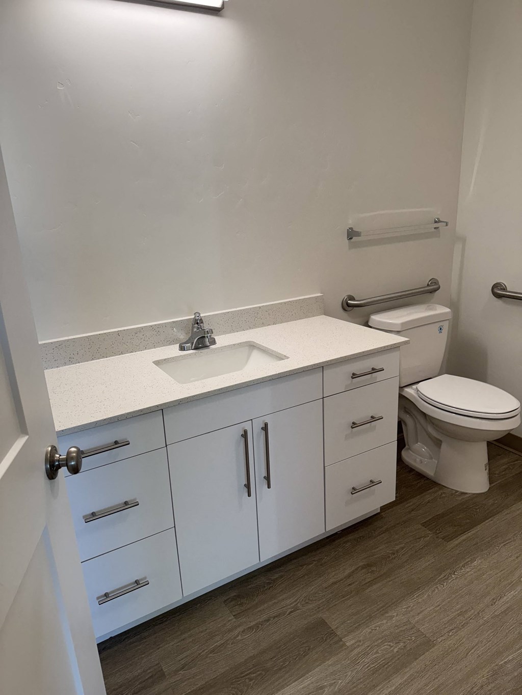 a bathroom with a sink and a toilet