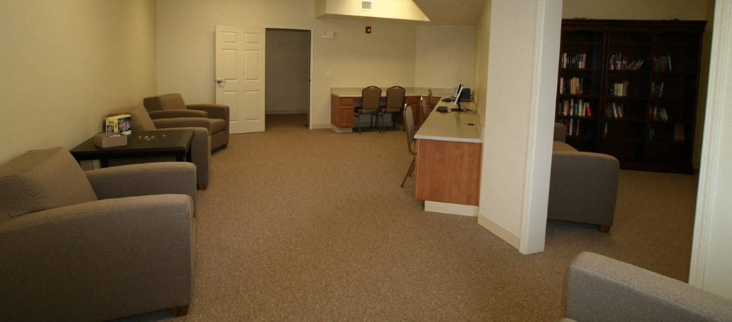 image of business center and library