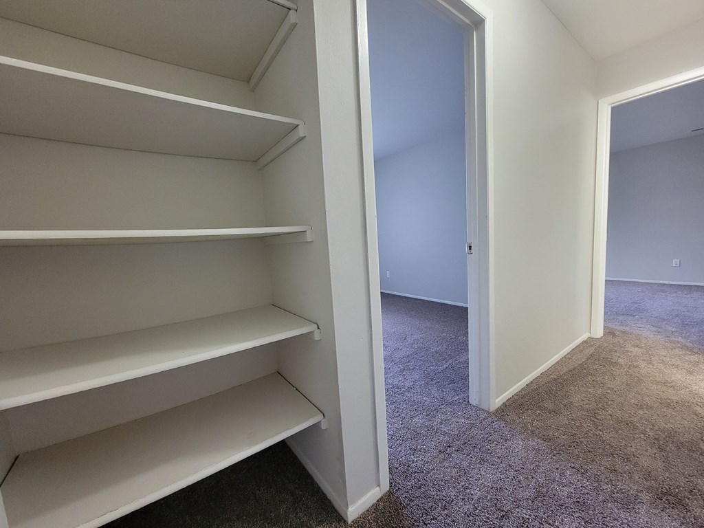 large closets and spacious living at Garfield Commons Apartment in Clinton Township, MI