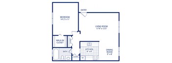 a blueprint of a floor plan of a house