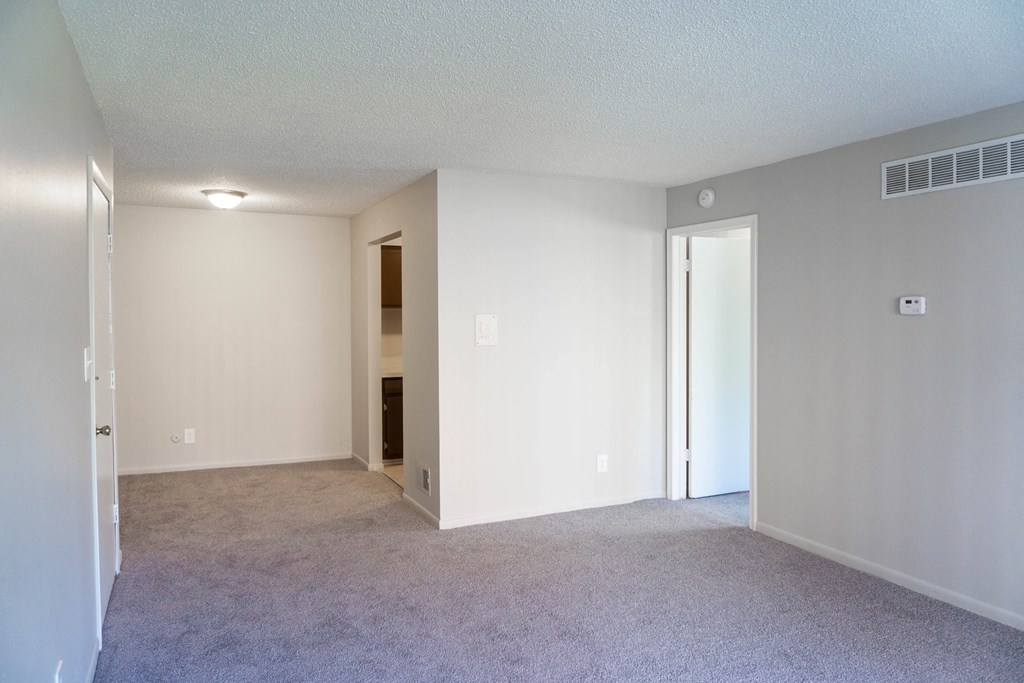 Spacious living space at Carriage House Apartments in Flint, Michigan