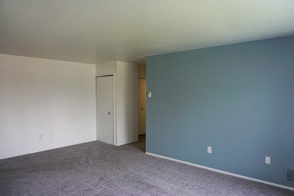 Spacious living room, at Gale Gardens Apartments