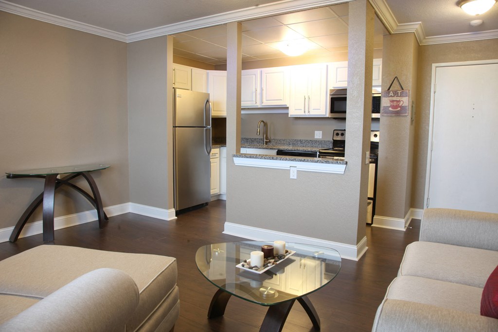 Living Room, Kitchen, Open Concept