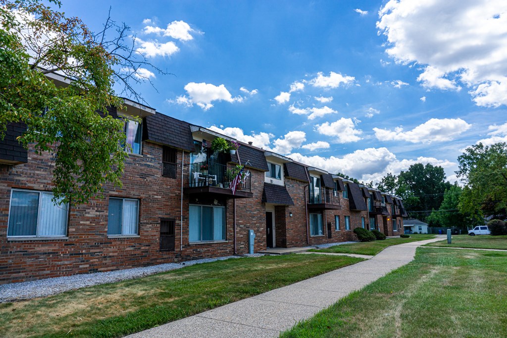 Apartment Building at Warren Woods Apartments in Warren, Michigan