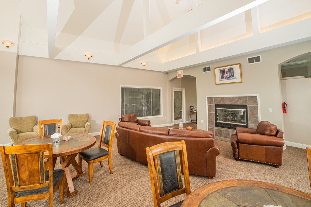 Spacious and cozy Clubhouse at Cambridge Club Apartments in Ann Arbor, Michigan