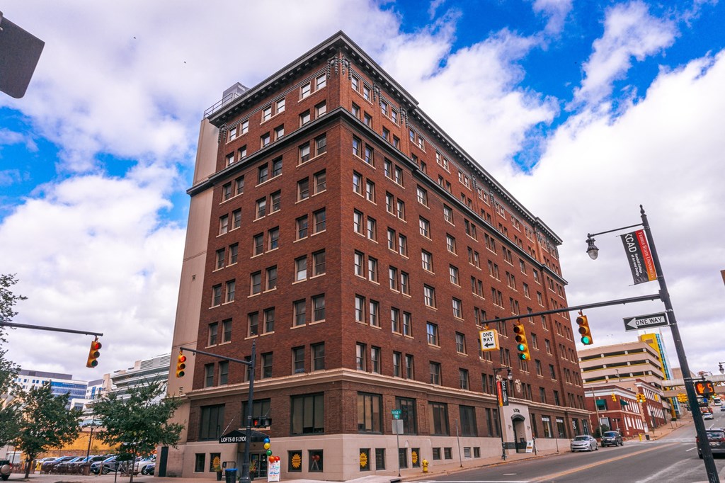 Exterior to building at Lofts at 5 Lyon, in downtown Grand Rapids, MI