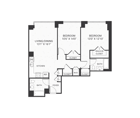 B401 B2 floor plan