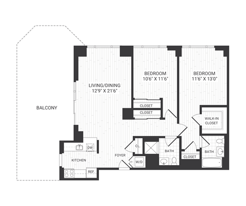 BLVD 425 B6PH floor plan