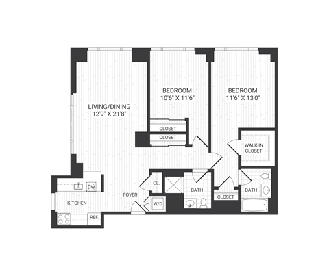 BLVD B7PH floor plan